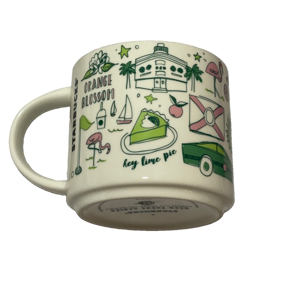 Starbucks Florida Been There Series Collection 14oz Coffee Tea Mug Pink Cup